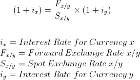 Interest Rate Parity Formula